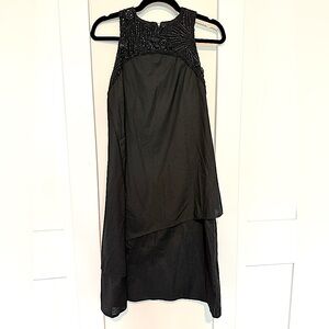 PEACHOO + KREJBERG Hand Beaded Cotton Wrap Dress Size Small MSRP: $3975